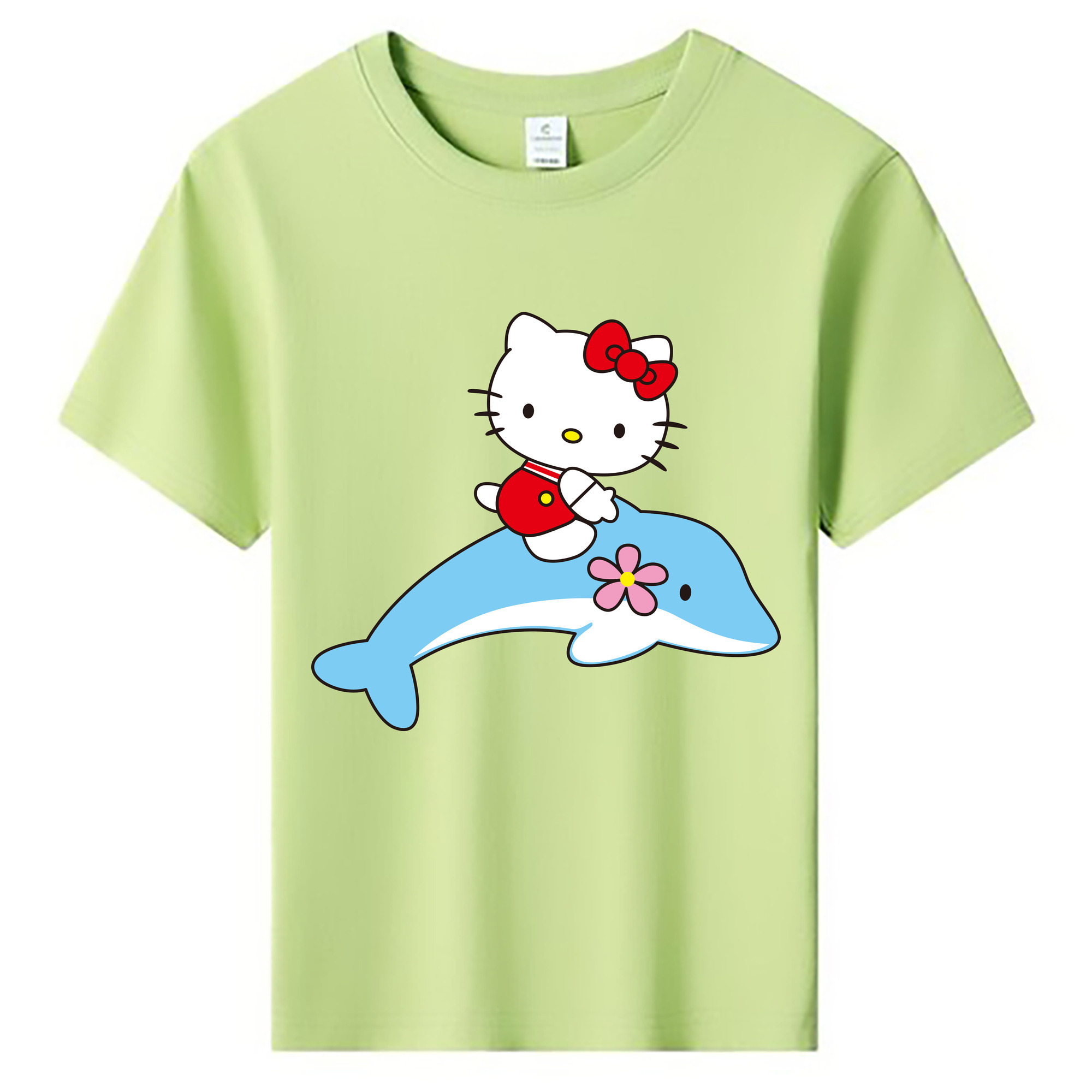 （画像用） Hello Kitty ハローキティ 綿100％キッズTシャツ（フロントプリント）